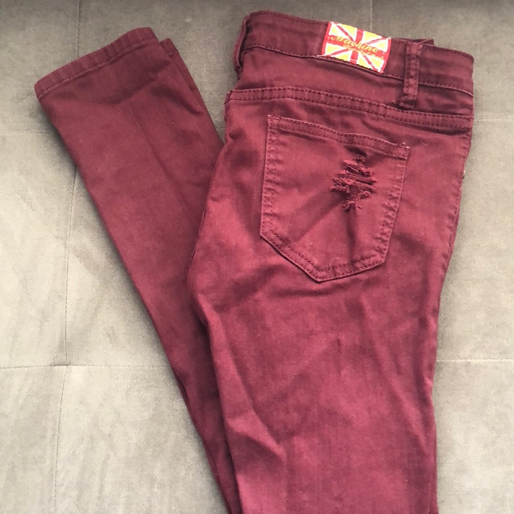 Machine size 29 skinny distressed jeans